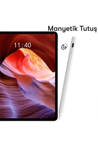 Torima P-01 Beyaz For Xiaomi Mi Pad Sensitive Stylus Pen Kapasitif Dokunmatik Kalem Çizim Ve Tasarım Kalemi - 4