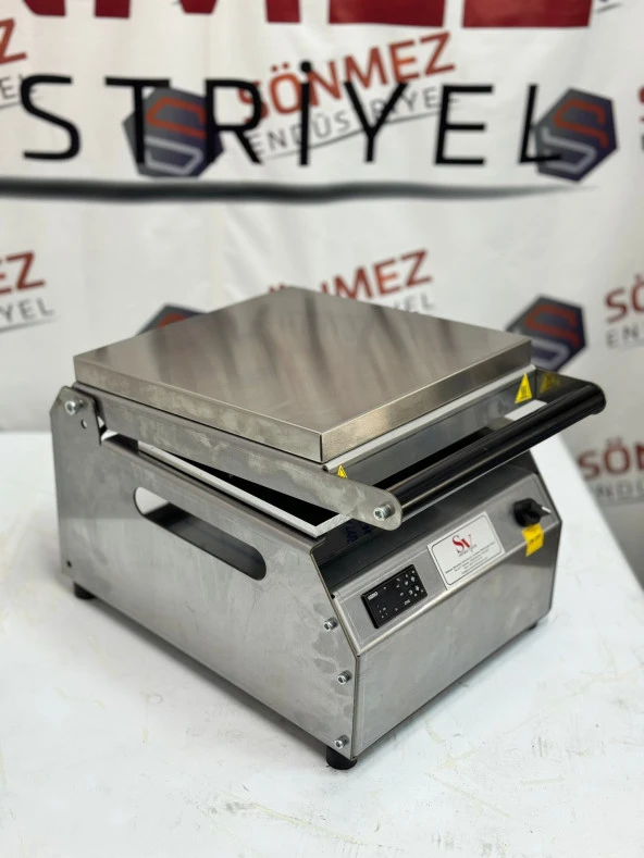 Sönmez Vakum 3 Bölmeli Paslanmaz Manuel Kase Kapatma Makinesi - 6