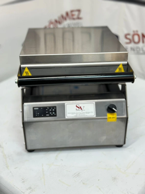 Sönmez Vakum 4 Bölmeli Paslanmaz Manuel Kase Kapatma Makinesi - 5