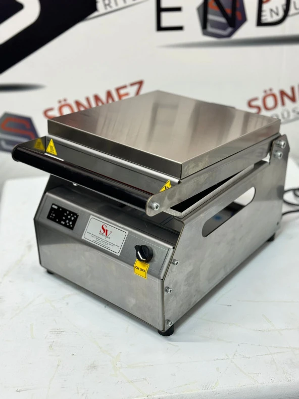 Sönmez Vakum 1 Bölmeli Paslanmaz Manuel Kase Kapatma Makinesi - 6