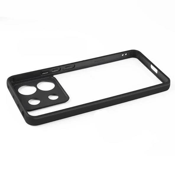 Xiaomi Redmi Note 13 Pro 5G Kılıf NEWRoll Çerçeveli Şeffaf Kapak - Resim 7