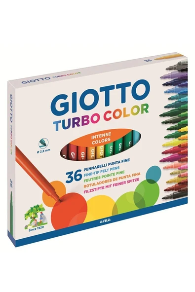 Kecelı Kalem Turbo Color Gıotto 36 Renk 2.8 mm - 1
