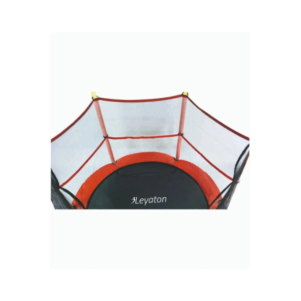 Clifton Trambolin Fileli Korumalı Kolay Kurulum, Ev Bahçe Tipi (152 Cm - Kırmızı) - 3