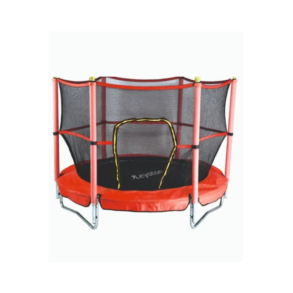 Clifton Trambolin Fileli Korumalı Kolay Kurulum, Ev Bahçe Tipi (152 Cm - Kırmızı) - 2