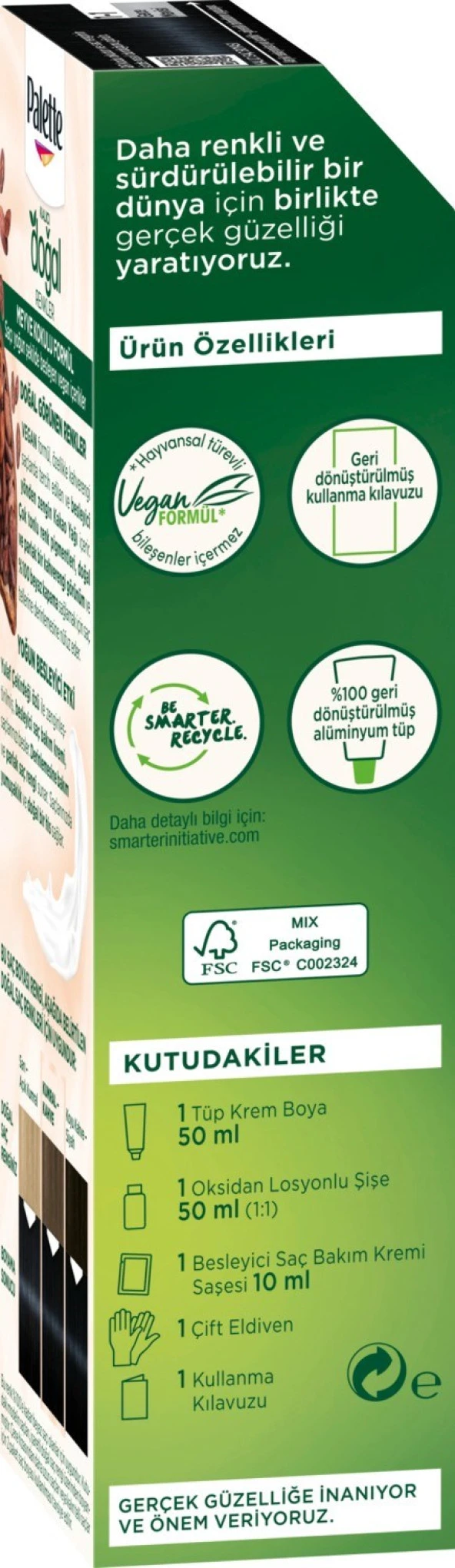 Palette Kalıcı Doğal Renkler 1-1 Gece Mavisi Saç Boyası Kakao Yağı & Yulaf Çekirdeği Özü ile - 3