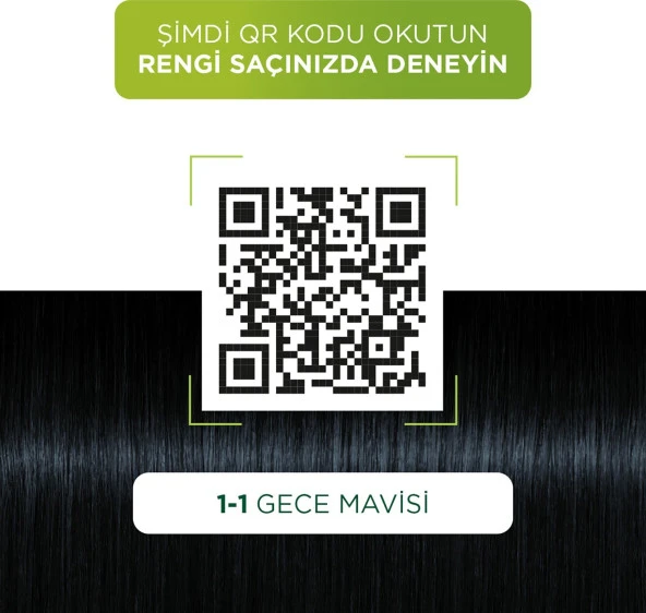 Palette Kalıcı Doğal Renkler 1-1 Gece Mavisi Saç Boyası Kakao Yağı & Yulaf Çekirdeği Özü ile - 5