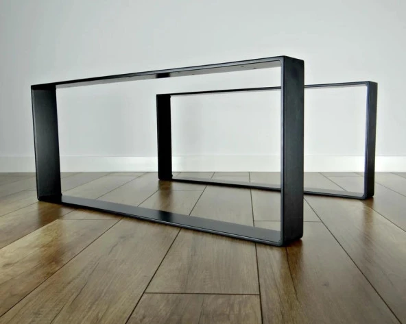 40 Cm Sehpa Ayağı Metal Balkon Sehpası Ayağı Dikdörtgen - 4