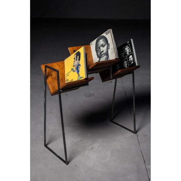 Ahşap Dergilik Metal Plak Düzenleyici