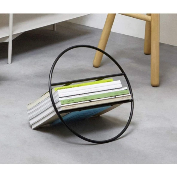 Metal Dergi Düzenleyici Masaüstü Organizer Kitaplık - 2