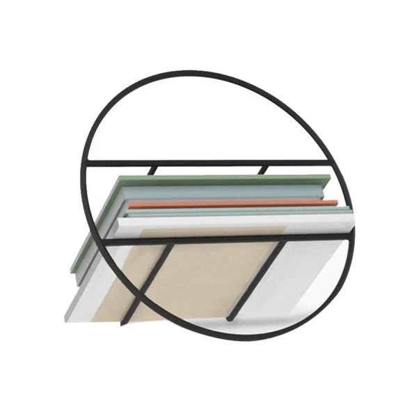 Metal Dergi Düzenleyici Masaüstü Organizer Kitaplık - 3