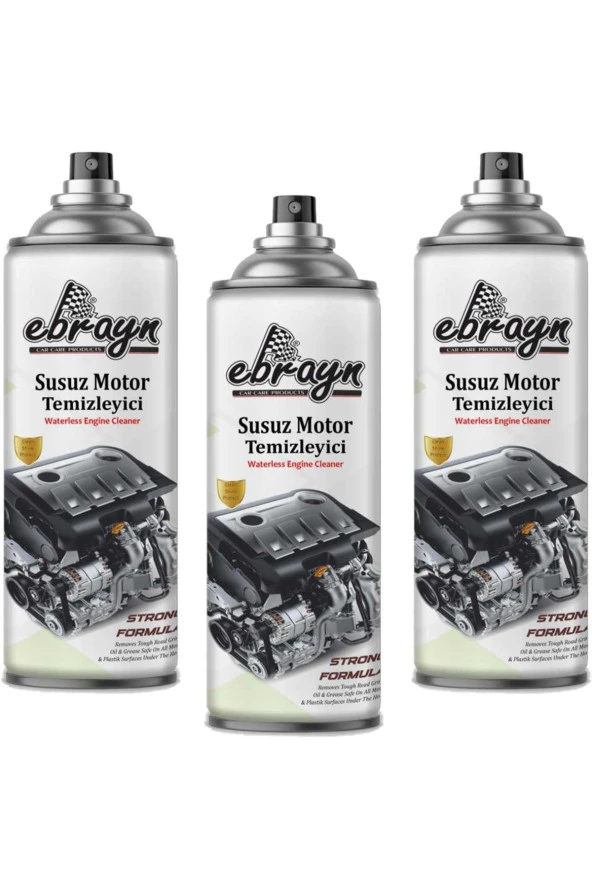 Caraks Susuz Motor Yıkama Ve Temizleme Spreyi Ebrayn Aerosol 500 ml Yüksek Parlaklık 3 ADET