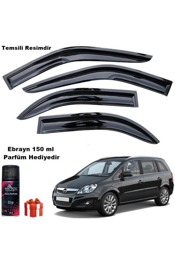 Caraks Opel Zafira Mügen Cam Rüzgarlığı 2000-2011 Arası 4 Lü Takım Koku Hediyeli