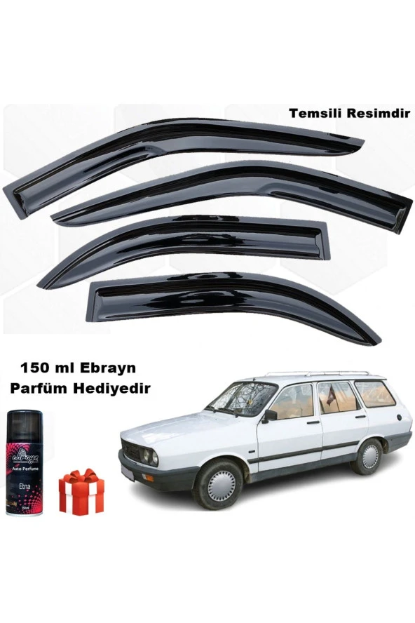 Caraks Renault 12 Toros Stw Mügen Cam Rüzgarlığı 4 Lü Takım Koku Hediyeli