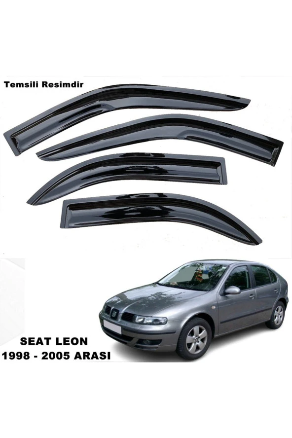 Carcarti Seat Leon Mügen Cam Rüzgarlığı 1998 - 2005 Arası 4 Lü Takım -