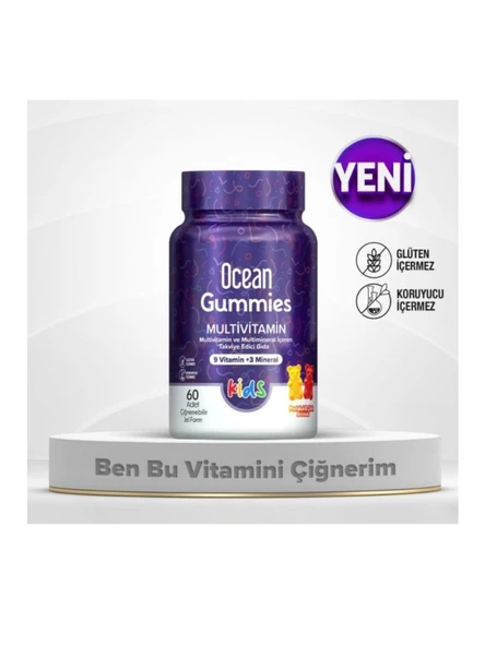 Ocean Gummies Multivitamin 60 Çiğnenebilir Jel Form - 2