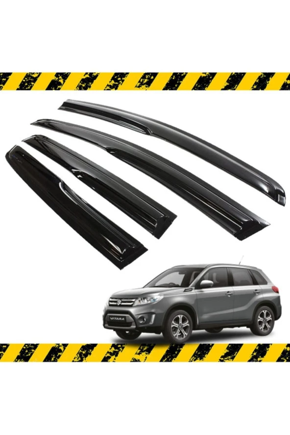 Caraks Suzuki Vitara Mügen Cam Rüzgarlığı 2016 - 2021 Arası 4 Lü Set