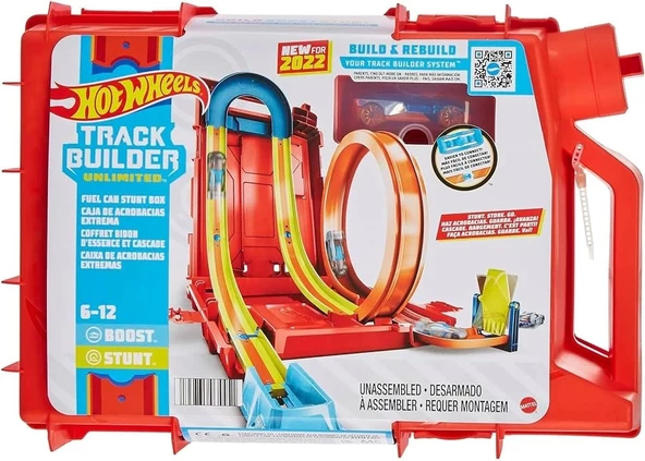 Hot Wheels Track Builder Benzin Bidonu Akrobasi Seti, 4 yaş ve üzeri, HDX78 - 4