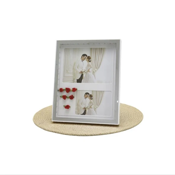 LED Işıklı Fotoğraf Çerçevesi Beyaz 20x25 cm - Resim 2