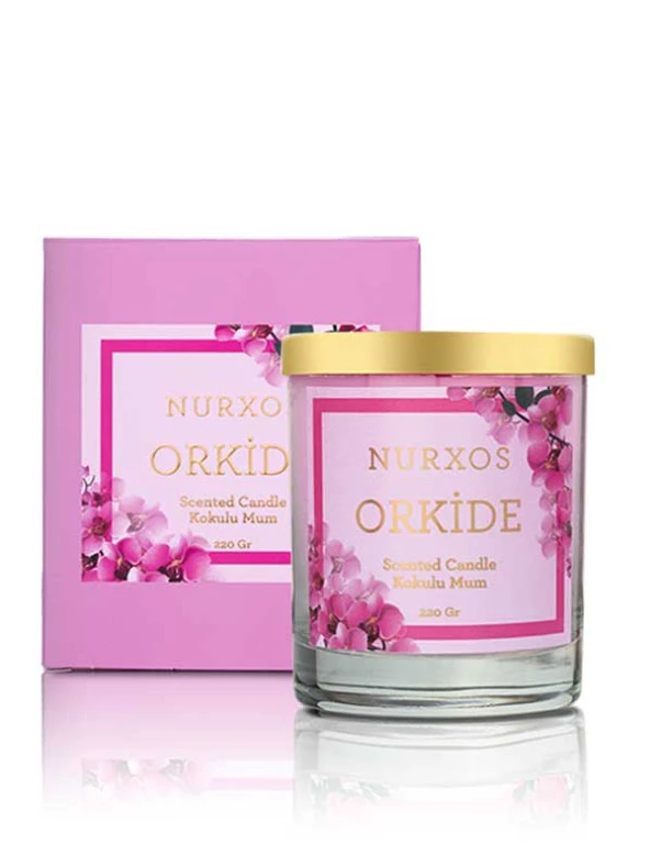 Nurxos 9656 Orkide 220 gr Kokulu Mum 8681124696564