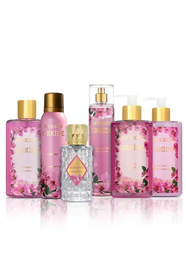 Nurxos 9856 Orkide 6 Parça Kadın Büyük Çanta Koleksiyonu 8681124698568 - 2
