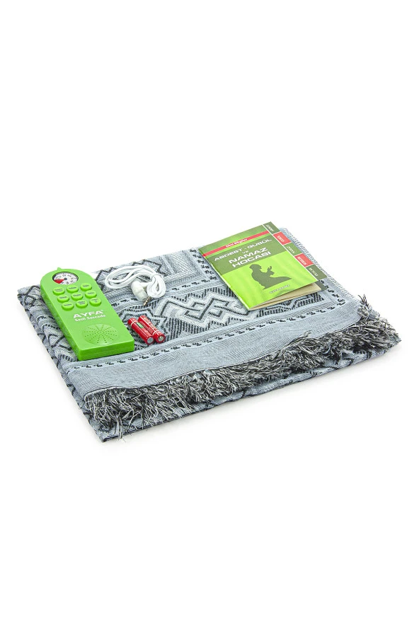 Namaz Hocası Sesli Seccade Seti - Yeşil - Resim 3