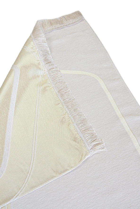 Çiftlere Özel Şönil Yumuşak Dokulu Kalpli Seccade Seti - Resim 7