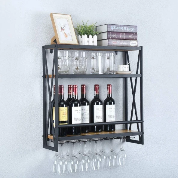 Mutfak Rafı Mutfak Duvar Rafı Bardaklık Kadehlik - 2