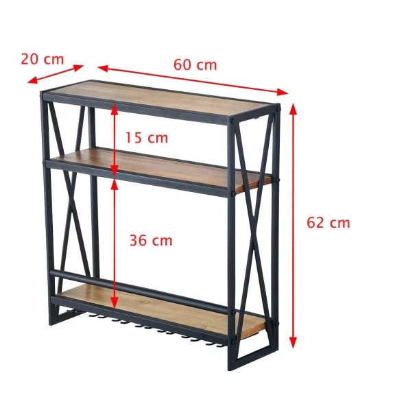 Mutfak Rafı Mutfak Duvar Rafı Bardaklık Kadehlik - 6
