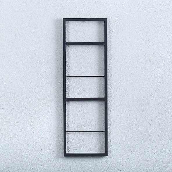 Metal Kitaplık Raf Tasarım Metal Dekor Raf Duvar Rafı - 3