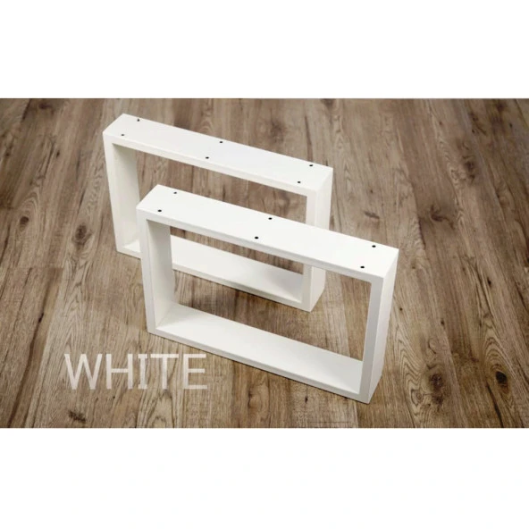 Kitaplık Ayağı Demir Konsol Ayağı Kare Tasarım - Resim 3