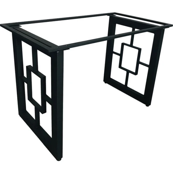 Kare Masa Ayakları Salon Masası  Doğal Ahşaplı Masa - Resim 3