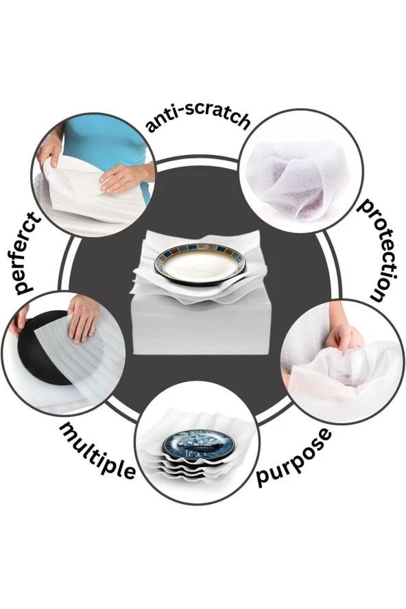 30 adet 30 x 30 cm taşınma malzemesi, köpük ambalaj,, tabak bardak koruma köpüğü - 3