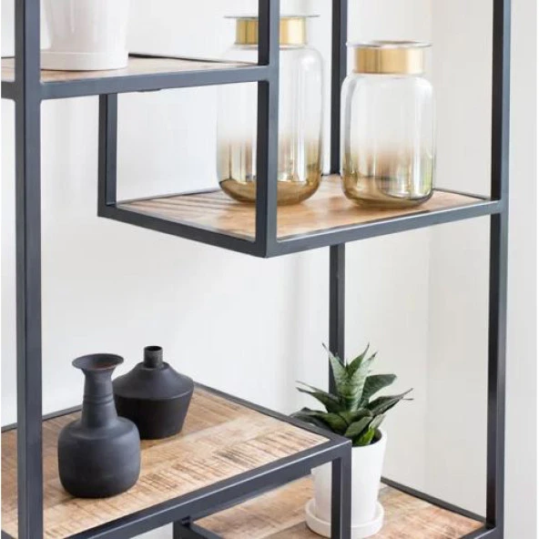 Raflı Kitaplık Büyük Kütüphane Modeli 7 Raflı Kitaplık - 3