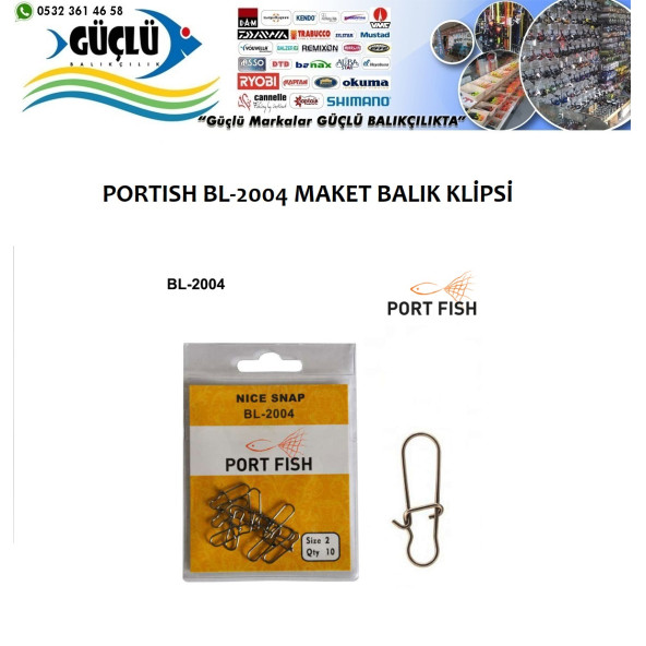 RAPALA KLİPSİ, MAKET BALIK KLİPSİ PORTFİSH BL-2004 NO:0