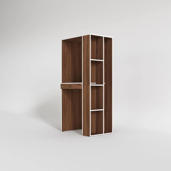 Kenzlife çamaşır-kurutma makinesi dolabı bacce sağ cvz 187*090*60 çekmeceli banyo - Resim 3