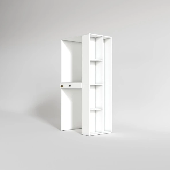 Kenzlife çamaşır-kurutma makinesi dolabı bacce sağ byz 187X090X60 çekmeceli banyo - Resim 3