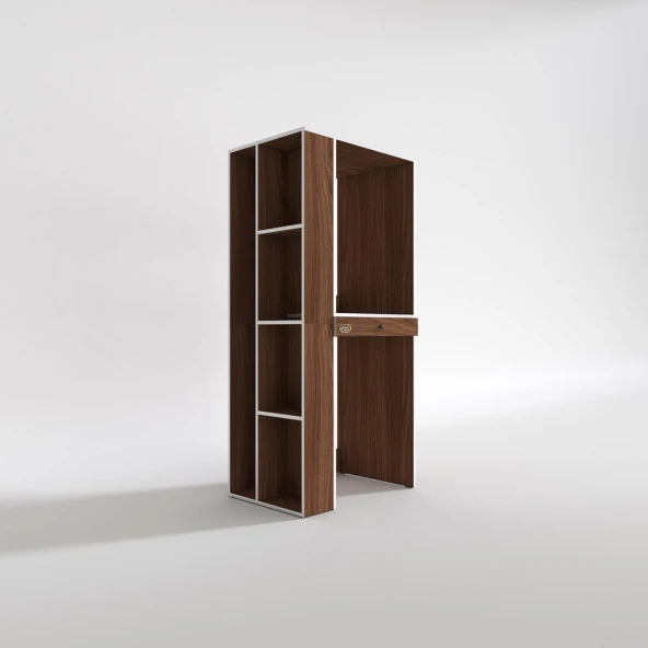 Kenzlife çamaşır-kurutma makinesi dolabı bacce sol cvz 187*090*60 çekmeceli banyo - Resim 3