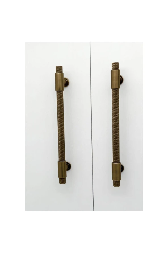 Handles Kulp Mobilya Dolap Mutfak Çekmece Kulpu 158 Mat Antik Sarı 192 Mm ( 19,2 Cm ) 5 Adet - 2