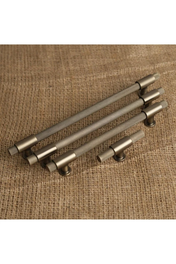 Handles Kulp Mobilya Dolap Mutfak Çekmece Kulpu 158 Mat Antik Sarı 192 Mm ( 19,2 Cm ) 5 Adet - 4