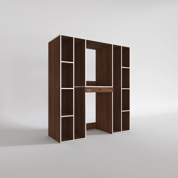 Kenzlife çamaşır-kurutma makinesi dolabı sadra cvz 187*170*60 çekmeceli raflı banyo - Resim 3