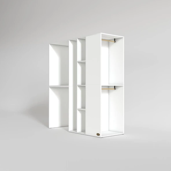 Kenzlife çamaşır-kurutma makinesi dolabı ve giysi dolabı kazvini sağ byz 180*160*60  banyo - Resim 3