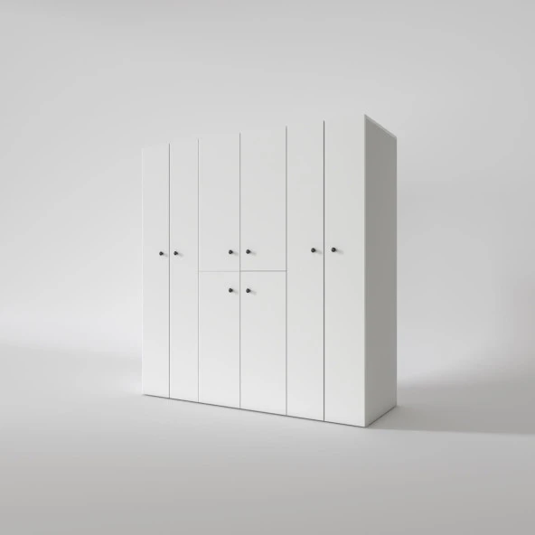 Kenzlife çamaşır-kurutma makinesi dolabı ve giysi dolabı suyutimdf sol byz 180*170*60  % 100 FULL MDF - Resim 3