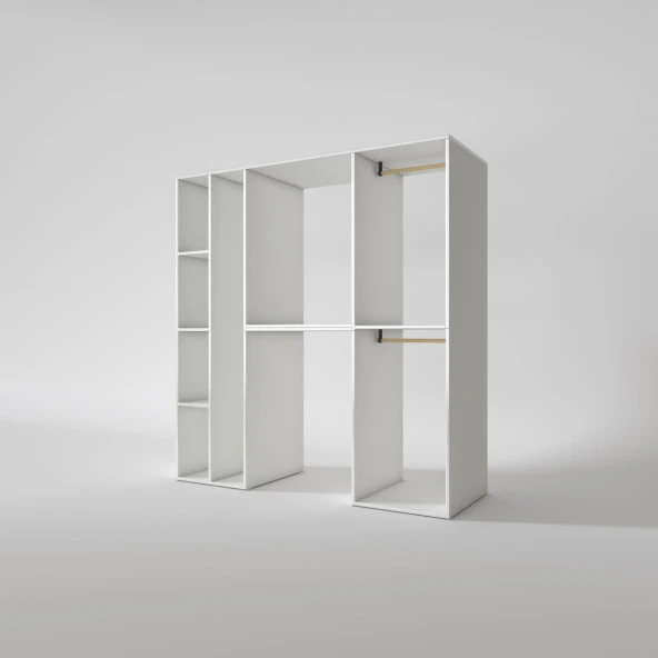 Kenzlife çamaşır-kurutma makinesi dolabı ve giysi dolabı cevheri sol byz 180*170*60  % 100 FULL MDF - Resim 2