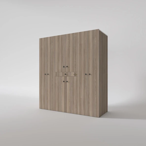 Kenzlife çamaşır-kurutma makinesi dolabı ve giysi dolabı çekmeceli ebuzer sol raf crd 187*170*120  banyo - Resim 3