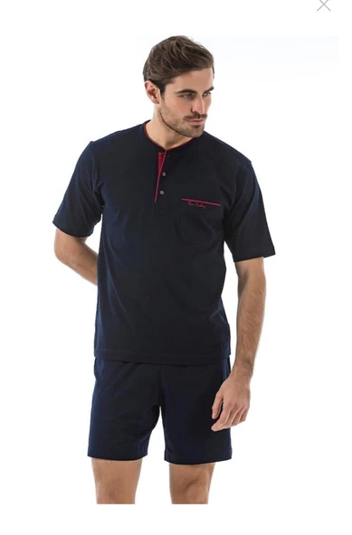 PİERRE CARDİN 5370 PİJAMA ŞORT 3 LÜ DAMAT ÇEYİZ SETİ - Resim 3