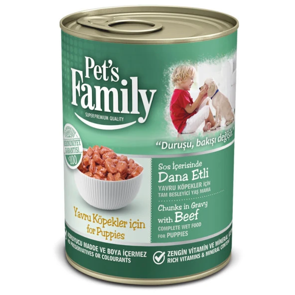 Pets Famıly Kopek Konservesı Dana Etlı 400 Gr