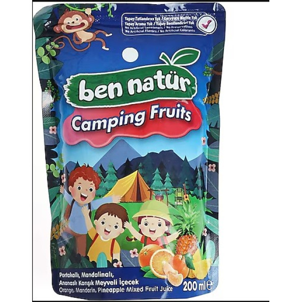 Ben Natür Camping Fruits 200 ml 20 li