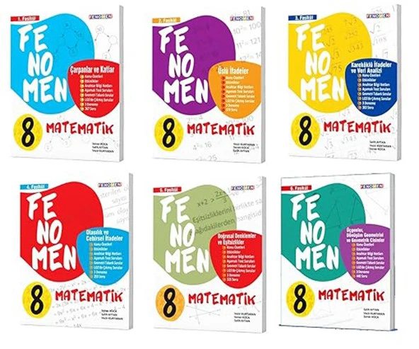 Fenomen 8.Sınıf Matematik Fasikül Seti (1-2-3-4-5-6 Sayılar)