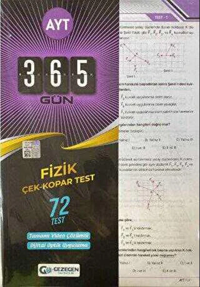 Gezegen AYT Fizik Çek Kopar Yaprak Test