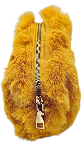 Unicus Tavşan Tüylü Kalemlik Kahverengi ürün görseli 1